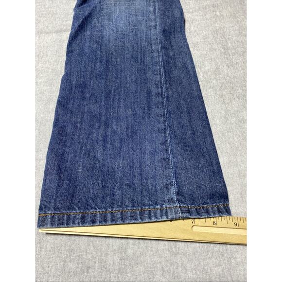 Levis 527 Jeans Mens Tag 33x30 Actual 33x29 Blue Bootcut Slim Western Dark - Picture 13 of 13